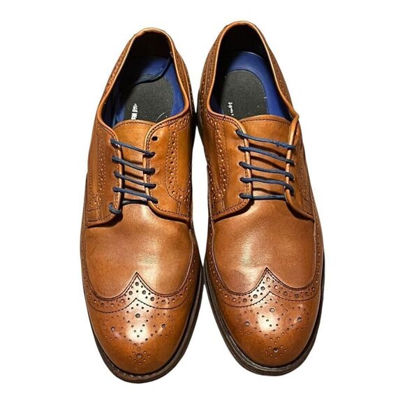 Allen Edmonds Shoes Mens 9 D Brown Leather Wingtip Brogue Oxford Road Warriors main image 6